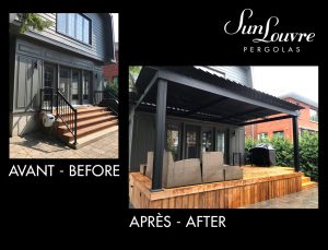 Before-After SunLouvre Pergolas project - image avap109