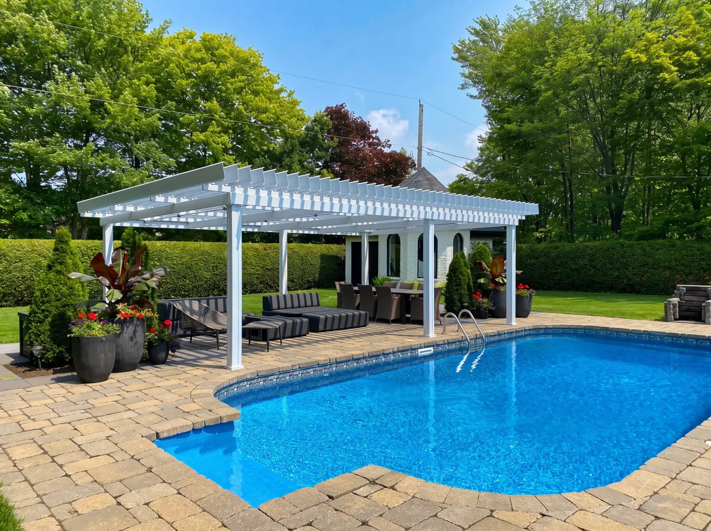 Après - Espace lounge et piscine, Blainville · Rive-Nord
