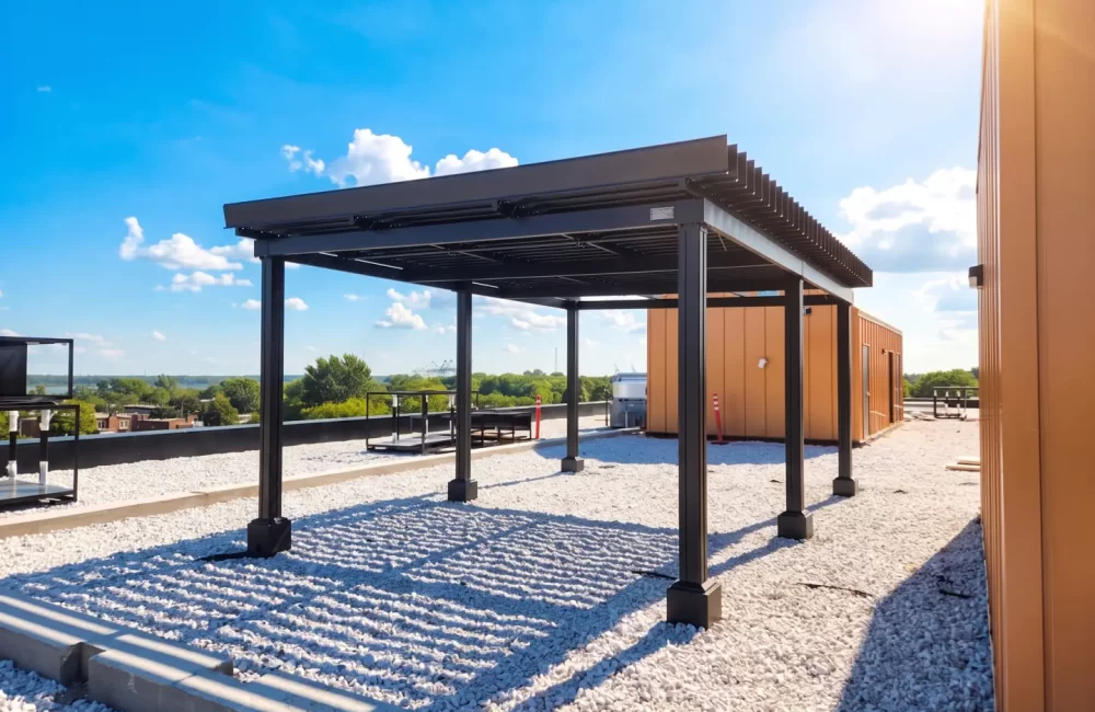 Les Cours Bellerive — pergola à Montréal