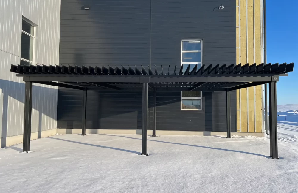 Enercycle — pergola à Saint-Étienne-des-Grès