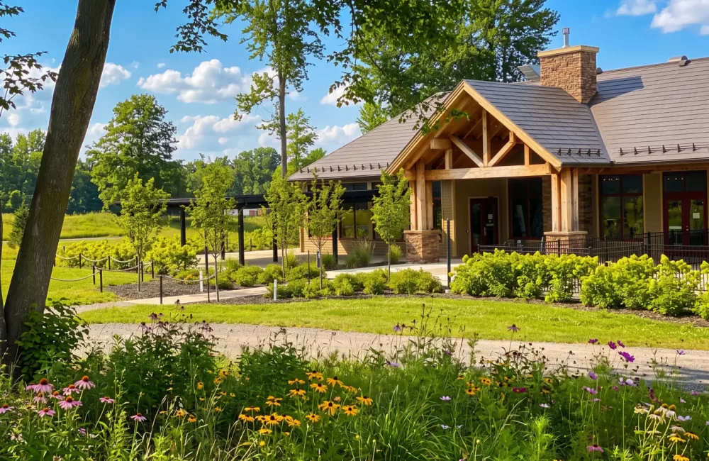 Mystic pines — pergola à Kahnawake