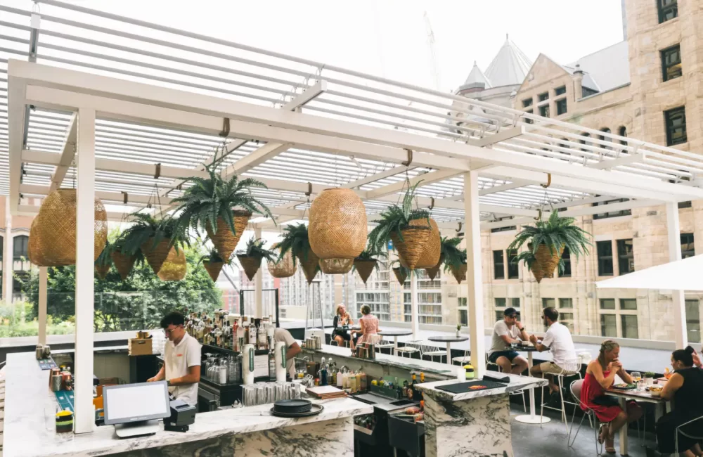 Restaurant Belvu — pergola à Montréal