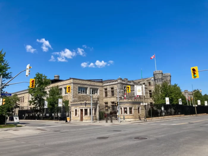 The heritage building seen from the street corner, Royal Canadian Mint in Ottawa