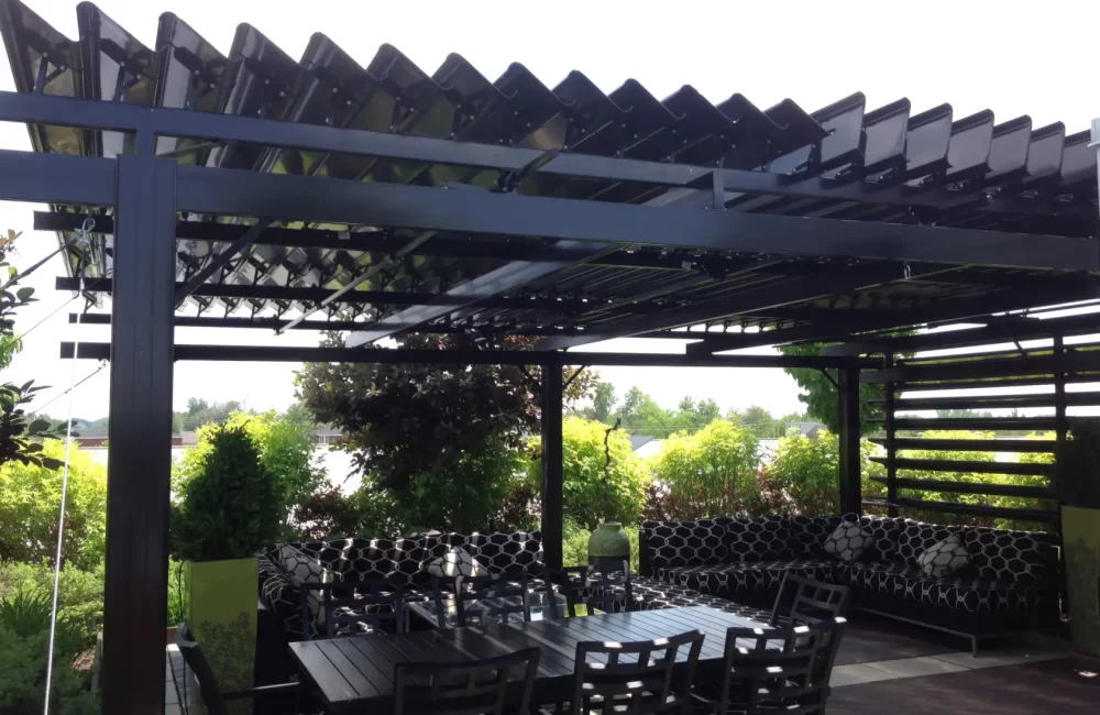 Soprema Canada — pergola in Drummondville