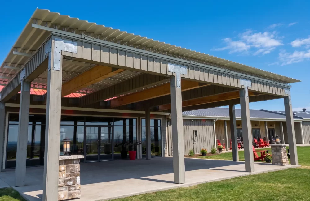 Vignoble et Cidrerie Coteau — pergola à Rougemont